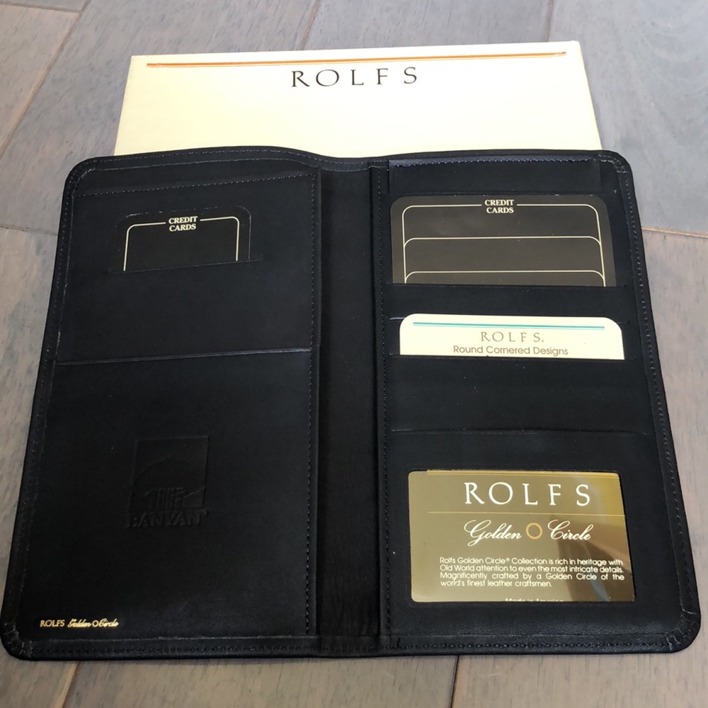 Vintage NIB Rolfs leather travel case. - Picture 2 of 7